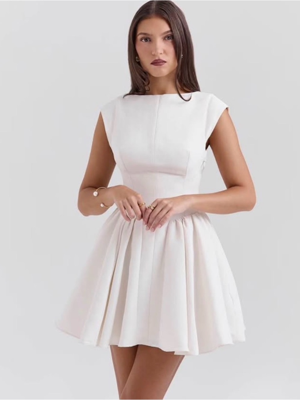 NEW Small House of CB Enchant Dress | White Graduation Dress